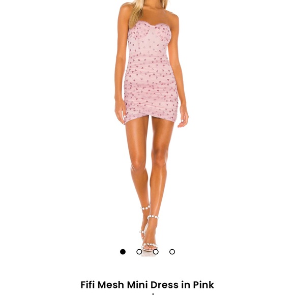 Superdown Strapless Pink Mini Dress - Picture 1 of 6
